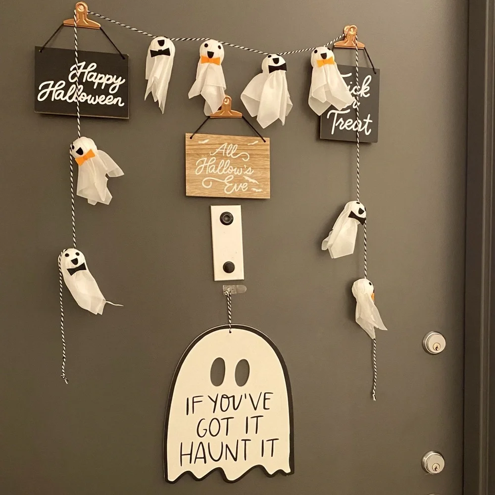 Target Halloween Decor - Ghost Garland